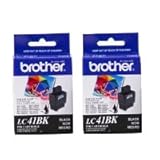 Brother Black Ink Cartridge - 2 Pack (LC41BK2PKS) - Retail Packaging