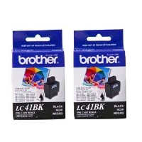 Brother Black Ink Cartridge - 2 Pack (LC41BK2PKS) - Retail Packaging