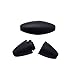 Pop Barrel Connectors Safety Breakaway Clasps Beads Black for Ribbon Lanyards Pack of 25