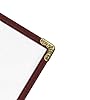 25-Pack Restaurant Menu Covers - Burgundy Top-Loading Holders For 8.5x14 Legal Size Menus
