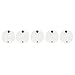 Cord Keeper (Cord Clam) 5-Pack Handmade by Hide & Drink :: White