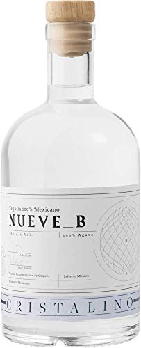 Tequila Nueve B Cristalino - Premium Tequila aus 100% blauer Weber Agave - 38% vol. 0,7l Flasche