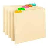 Smead Heavyweight File Guides, Multi-Colored Fused