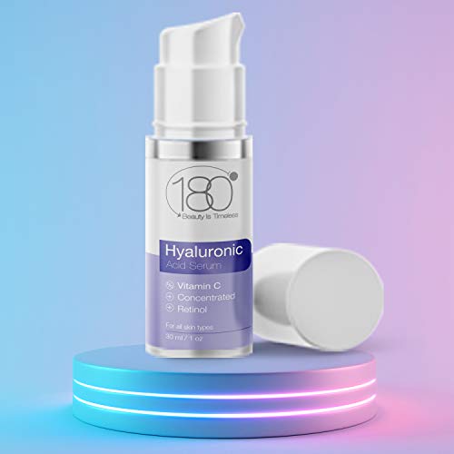 Hyaluronic Acid Serum For Face - 180 Cosmetics - Face Serum For Face and Eyes - Pure Hyaluronic Acid Serum for Reduced Wrinkles and Fine Line and Visibly Plumped and Hydrated Skin - 1oz - Thumbnail 2