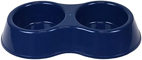 World Pet Double Pet Bowl, Blue