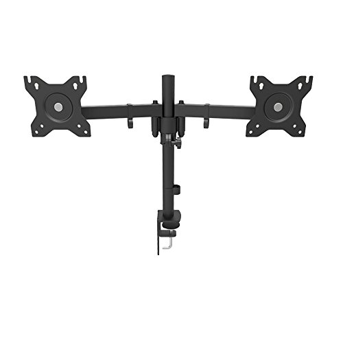 Desk stand mount for lcd led computer displays two articulating a…