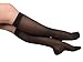 EvoNation Women’s Knee-High Graduated Compression Socks, 20-30 mmHg – Firm Pressure Sheer Socks, Support Stockings Hose, Black, Large