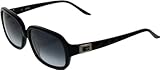 Guess Women's Gradient GU7063-BLK-35 Gunmetal Oval Sunglasses