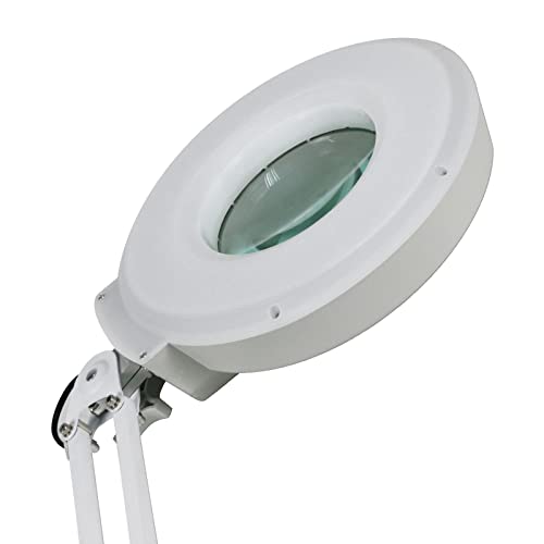 YIFANFENGSHUN Magnifying Glass Lamp, 10X LED Desk Lamp Magnifier, Table