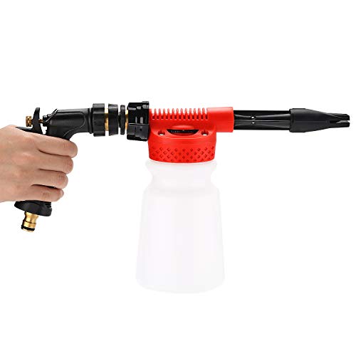 CPROSP Wash Gun Car Foam Gun, Cleaning Sprayer, Car Washer, 2 in 1 Foam Blaster with 900ml Bottle,for Van Motorcycle Vehicle