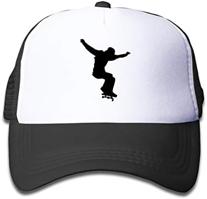 Skateboard Skater On Kids Trucker Hat, Youth Toddler Mesh Hats Baseball Cap