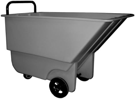 Bayhead 1/3 CU-L Polyethylene Light Duty Haul-All Tilt Truck, 8" x 2" Wheel, 275 lbs Capacity, 1/3 Cubic Yard