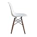 Buschman Set of Two White Kids Dining Room Mid Century Chair Wooden Legs Armless Chairs