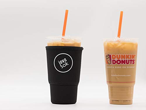 image for JAVA SOK Reusable Iced Coffee Sleeve - Cup Insulator Sleeve for Cold B