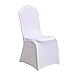 Juvale 20-Pack Spandex Dining Chair Cover – Stretch Seat Slipcover Protector for Wedding, Party, Banquet, Anniversary, Event, and Decoration - White