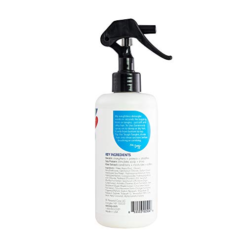 SOCOZY CINCH DETANGLER + LEAVE-IN CONDITIONER – TUG, TEAR, AND TANGLE FREE CONDITIONING SPRAY WITH KERATIN AND SOY PROTEIN – FRUITY-TUTTI SCENT, 8 FLUID OUNCES