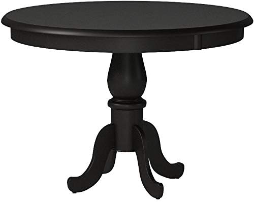 Carolina Classic Portland 36" Round Pedestal Table In Antique Black