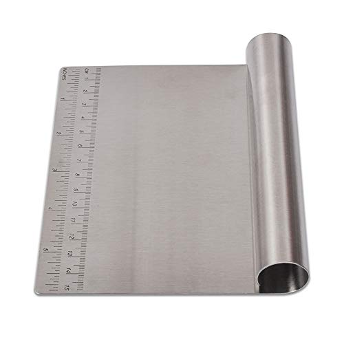 Bench Scraper Chopper Stainless Steel Kitchen Food Scraper Icing