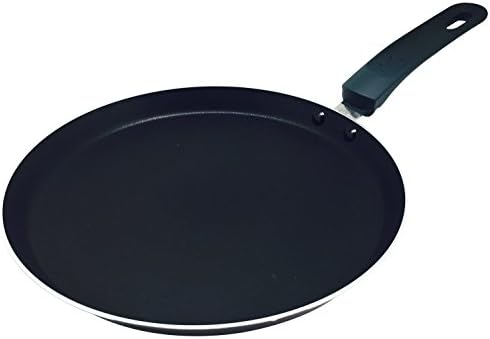 Crepe Pan by Ricovero Cookware- Double Nonstick Pancake Pan - Healthy Cooking - Ergonomic Handle - Uniform Heat Distribution - Non Toxic Lead Free - Dishwasher Safe