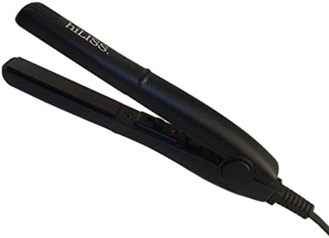 Hiliss Mini Flat Iron Dual Voltage Hair Straightener Travel Straightener - Pink (black)