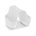 Umbra Saddle Sink Caddy – Flexible Rubber Organizer for Double Kitchen Sink, Storage for Dish Sponge, Scouring Pads and more, White