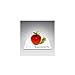 Tynies Animals Eat - Worm In Apple * Colors May Vary * Glass Figure