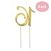Sweet 16 GOLD Birthday Cake Topper | Premium Crystal Rhinestone Diamond Bling Gems | Monogram Number Sixteen | 16th Birthday Party Decoration Ideas | Perfect Keepsake for Sweet 16 (16 Gold)