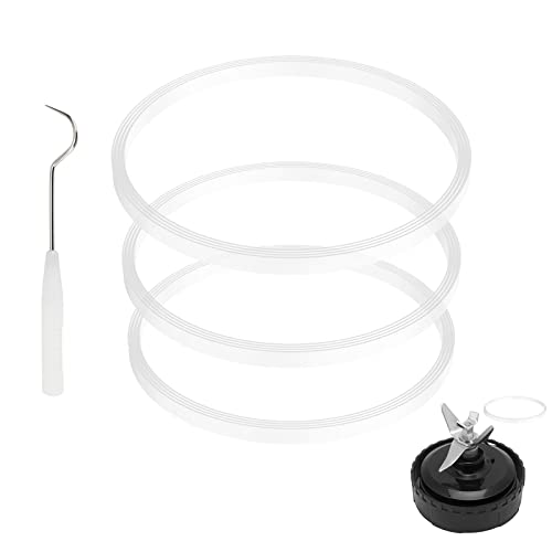 3 Pack Rubber Gaskets Replacement Seal White O-Ring