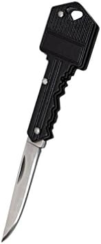 Fonpure Key Knife,Folding pocket tool Self Defense Key chain (black 1 pack)