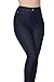 UNIQUE STYLES ASFOOR Womens Stretch Jeggings High Waist Jean Look Leggings Slim Fit with Pockets Plus Size Stretch Pants Navy Blue