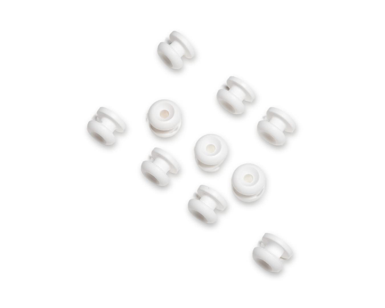 Stayput White Attachment Knobs - 10 Pack, Knobs are Used with Shock Cords for Canvas which are Sold Separately