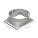 bromrefulgenc Universal Window Connector,5.9inch Dia Exhaust Duct Interface L/F C/H Series for Portable Air Conditioner - Exhaust Duct Interface Square (C/H Series)