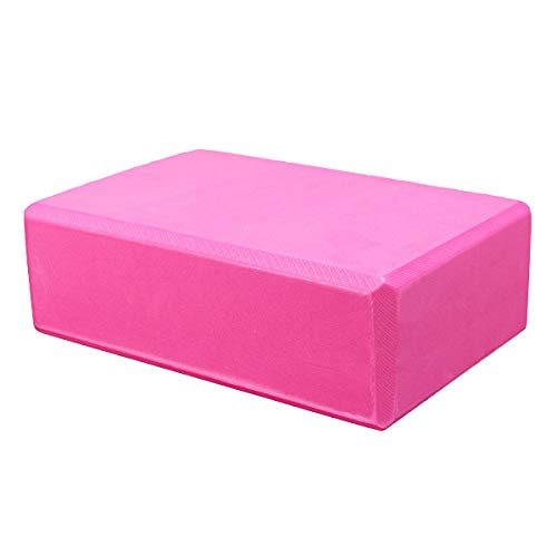 KALOAD High Density EVA Organic Yoga Block Sports Fitness Yoga Brick Pilates Exercise Tools - Pink