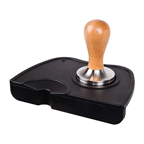 Sage&Dylan Coffee Tamper 58mm Espresso Machine Portafilter Leveler 304 Stainless Steel with Beech Wo
