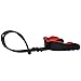 Oral Mart Black/Red Strapped Mouth Guard (Ice Hockey, Football, Lacrosse, Taekwondo) - Sports Mouthguard with Connected Strap for Football, Hockey, Lacrosse (with Free Case)
