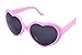Fashion Large Women Lady Girl Oversized Heart Shaped Retro Sunglasses Cute Love Eyewear (pink)
