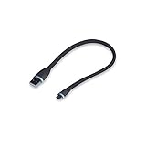 gofanco flexible & durable silicone Micro USB charging cable for Android smartphones and tablets - 14 inches (35cm) in black