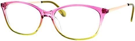 Womens Classic Mod Minimal Oval Rectangular Reading Glasses
