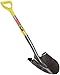 Nupla Ergo Round Point Garden Shovel Spade with Durable 27 inch Fiberglass Handle and 14 Gauge Heavy Duty Blade - The Perfect Heavy Duty Shovel for Digging and Gardening Yellow