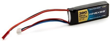 7.4V 800mAh 2S 30C LiPo, 18AWG, JST by Kinexsis