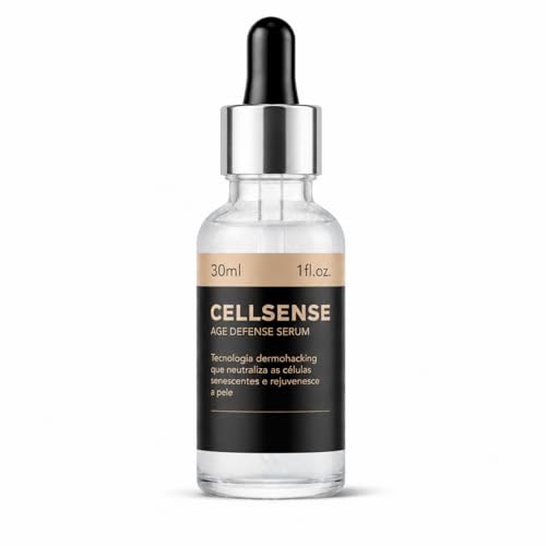 Cellsense Sérum Facial Rejuvenescedor Cell Sense Tecnologia Dermohacking Anti-idade Hidratação Pele Uniforme Textura Leve Rápida Absorção Cuidados Faciais Diário 30ml