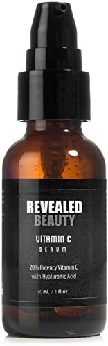 Vitamin C Serum w/ Hyaluronic Acid By Revealed Beauty – Eliminate Dark Spots &amp; Wrinkles By Boosting Collagen &amp; Rejuvenating Your Skin