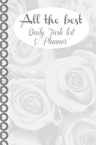 All The Best Daily Task List & Planner: Personalised Homework Book Notepad Notebook Composition and Journal Gratitude Diary Paperback – 19 Feb. 2019