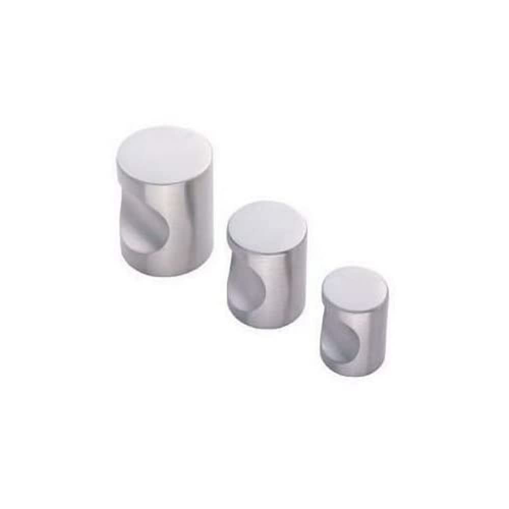 Carlisle Brass FTD430BPS FTD Stainless Steel Cylindrical KNOB 20MM, Polished Steel, 20 mm