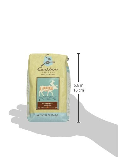 CARIBOU COFFEE, MEDIUM ROAST WHOLE BEAN COFFEE, 100% ARABICA COFFEE – CARIBOU BLEND 12 OUNCE BAG