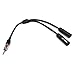 Am Fm Radio Car Stereo Antenna Splitter Auto Aux Ant Sterio Y Adapter 1 Male 2 Female Antenna Cable