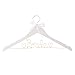 Ella Celebration Bride to Be Wedding Dress Hanger Wooden and Wire Hangers for Brides Gowns, Dresses (White with Rose Gold Wire)