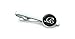 Mens' Personalized Initial Set of Cufflinks and Tie Clip Silver Suit Letter Cuff Link with Giftbox A-Z