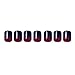 SIUSIO 24Pcs Fake Nails Black Red Full Cover Short Square Shaped Gradient Press on Nails Glossy Reusable Halloween Acrylic False Stick on Nail Covered Gel Nail Art Tips Sets for Women and Girls