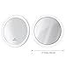 FRCOLOR 10X Magnifying Mirror with 3 Suction Cups, Cosmetic Make Up Mirror Pocket Mirror Travel Makeup Mirror 5.9 Inch, Used for Precise Makeup - Eyebrows/Tweezing (White)